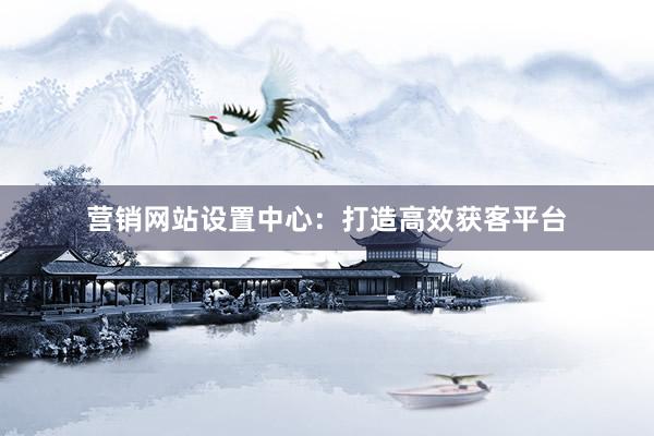 营销网站设置中心：打造高效获客平台